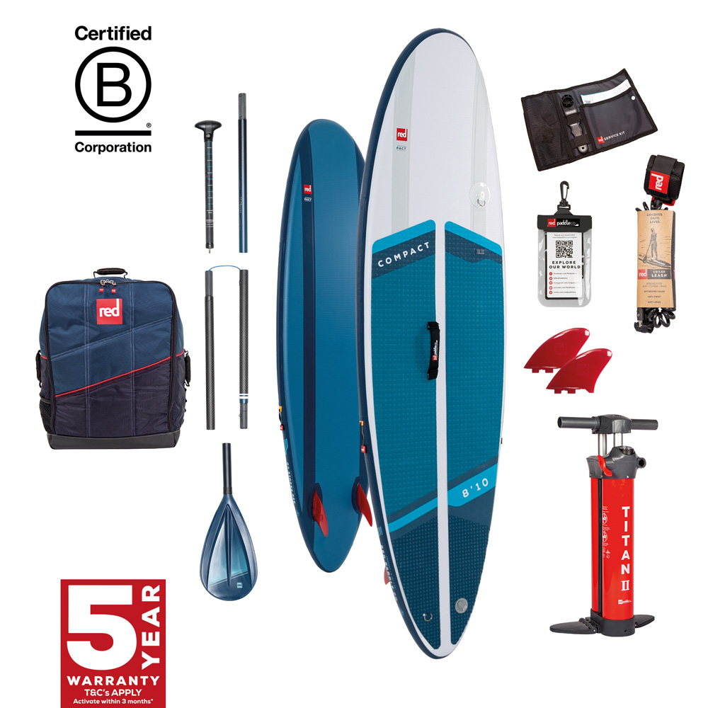 red paddle Compact 8.10 opblaasbare sup blauw voordeelpakket